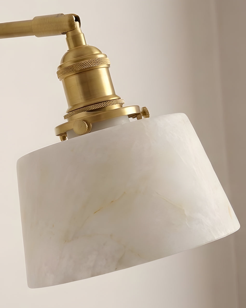 Cavella Alabaster Curated Alabaster Wall Sconce – spatial dining room perspective