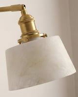 Cavella Alabaster Curated Alabaster Wall Sconce – spatial dining room perspective