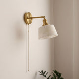 Cavella Alabaster Curated Alabaster Wall Sconce – W 15cm x H 15.5cm  W 5.9 x H 6.1 finish configuration