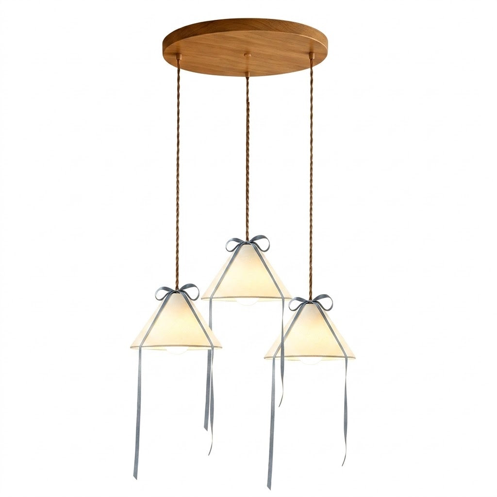 Cavelle Curated Finished Iron Pendant Light – 3 Heads Dia 40cm x H 150cm  ∅ 15.7 x H 5 finish configuration #1