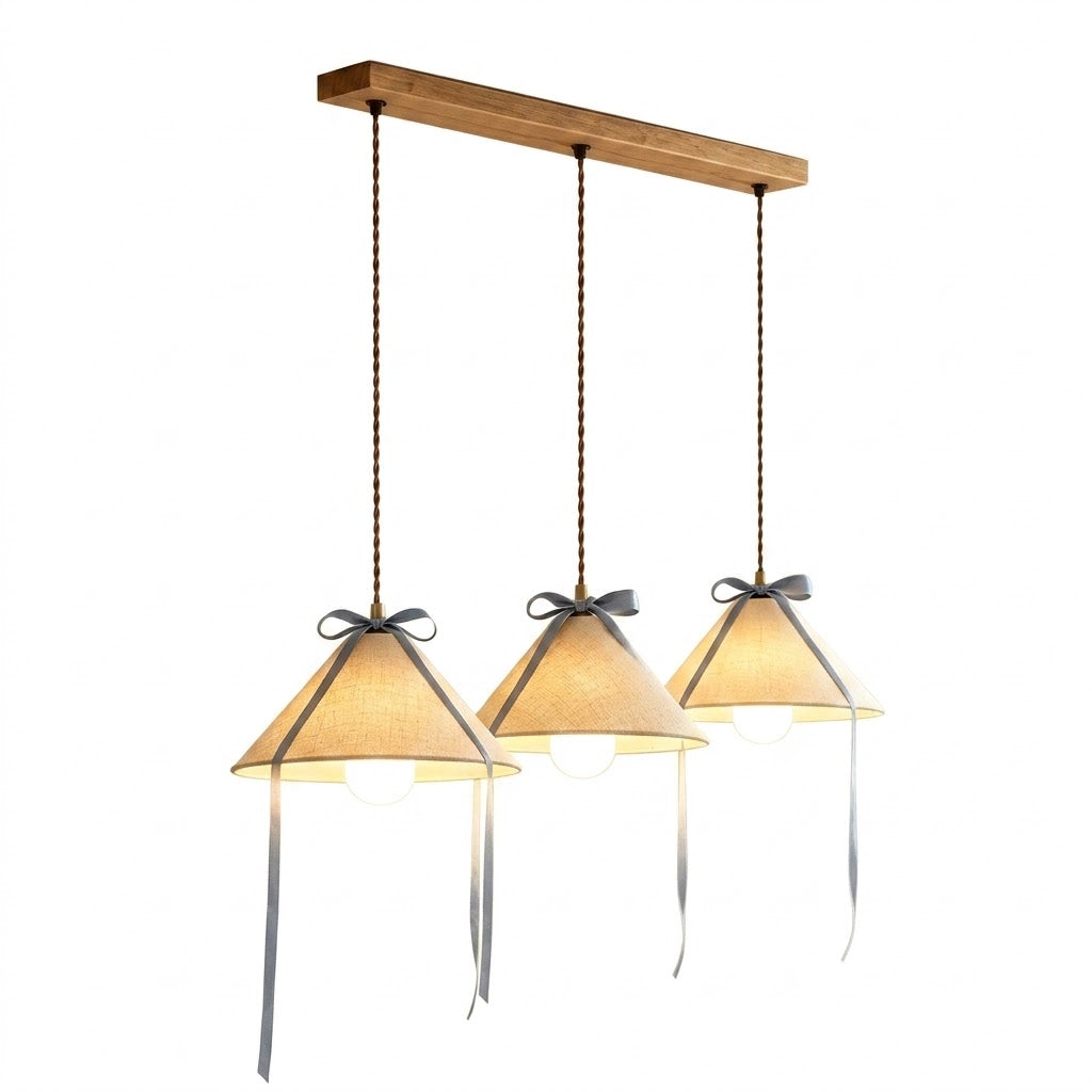Cavelle Curated Finished Iron Pendant Light – 3 Heads Dia 40cm x H 150cm  ∅ 15.7 x H 5 finish configuration