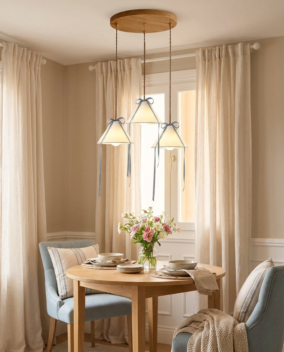Cavelle Curated Finished Iron Pendant Light – illuminated warm ambiance setting
