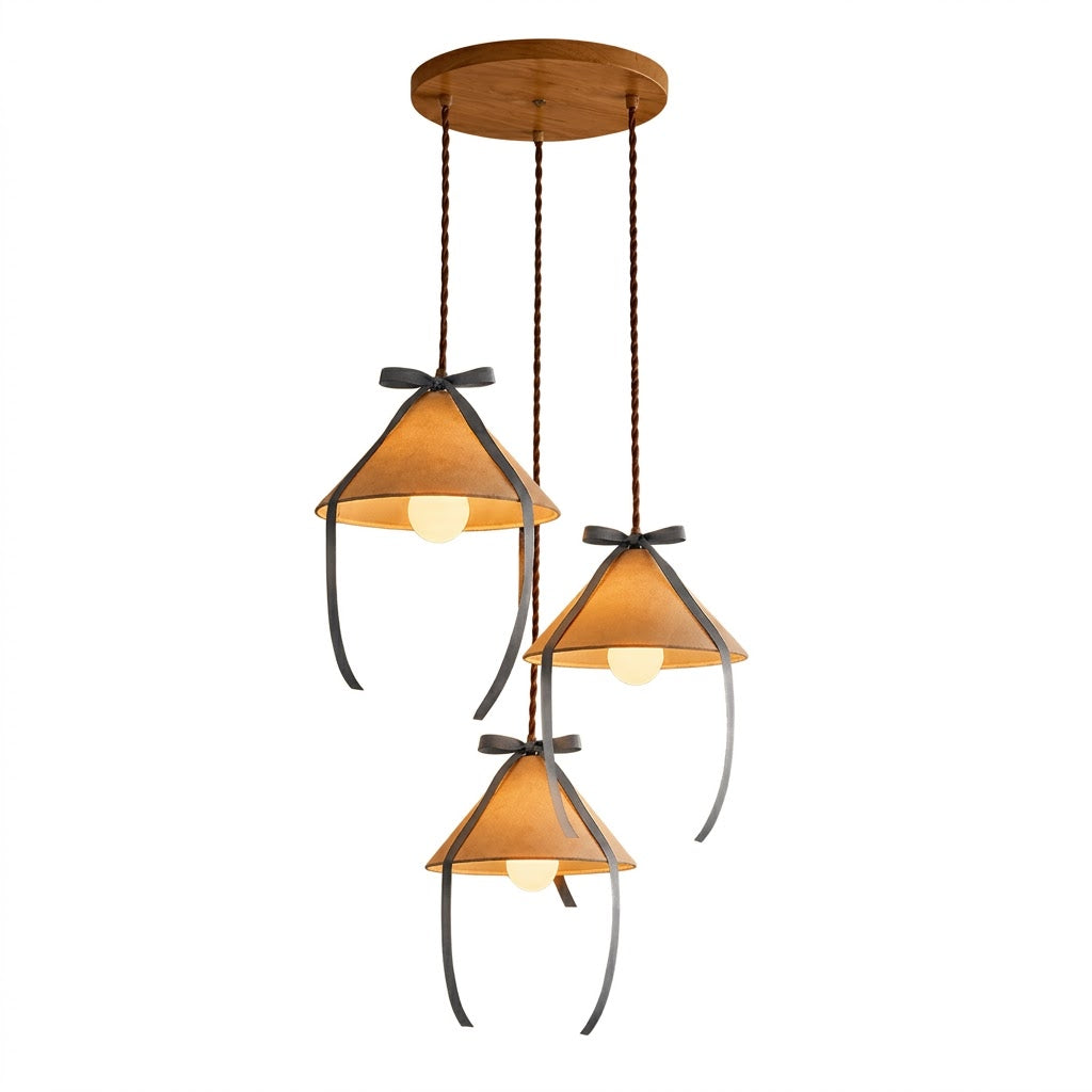 Cavelle Curated Finished Iron Pendant Light – 3 Heads L 60cm x H 150cm  L 23.6 x H 59 finish configuration #1