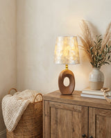 Cavren Curated Solid Brass Table Lamp – architectural ceiling profile