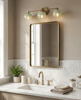 Celadyn Curated Mouth-Blown Frosted Glass Wall S – side angled contour profile
