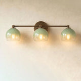 Celadyn Curated Mouth-Blown Frosted Glass Wall S – dimensional scale reference #1