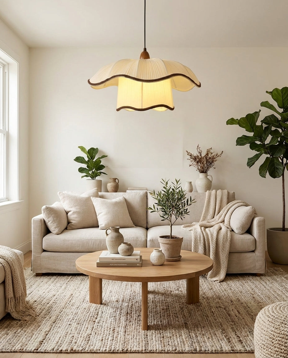 Celavine Curated Solid Hardwood Pendant Light – architectural ceiling profile