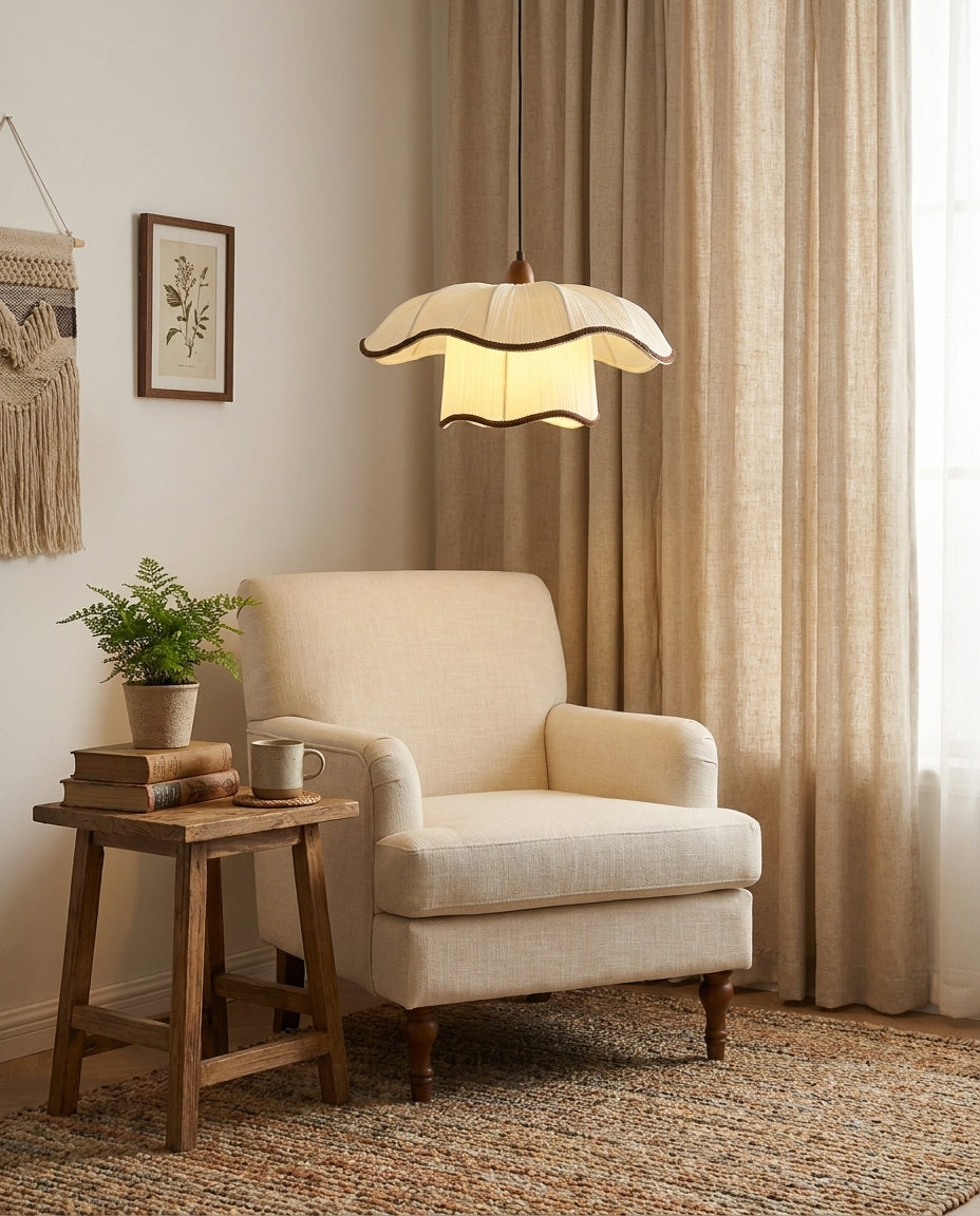 Celavine Curated Solid Hardwood Pendant Light – handcrafted surface texture