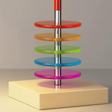 Chromilo Curated Optical Acrylic Table Lamp – unlit natural material contrast