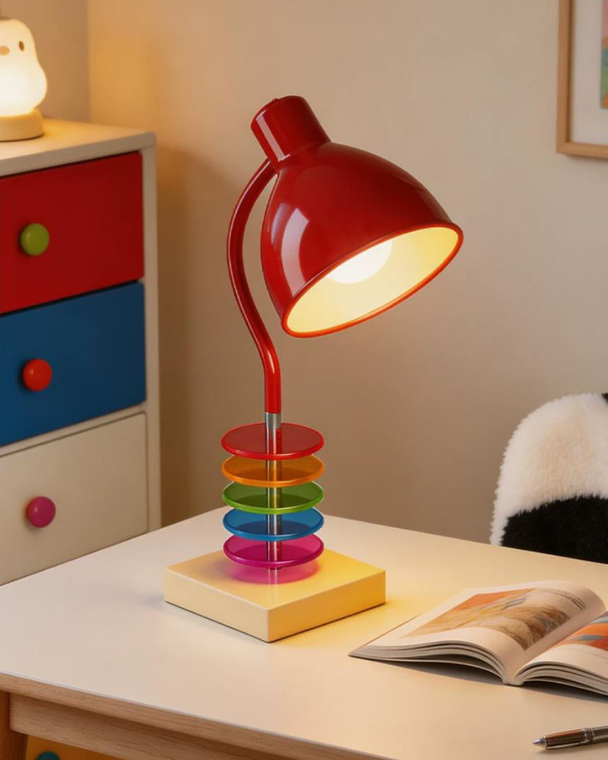 Chromilo Curated Optical Acrylic Table Lamp – dimensional scale reference