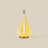 Citrayne Curated Hand-Thrown Ceramic Table Lamp – side angled contour profile
