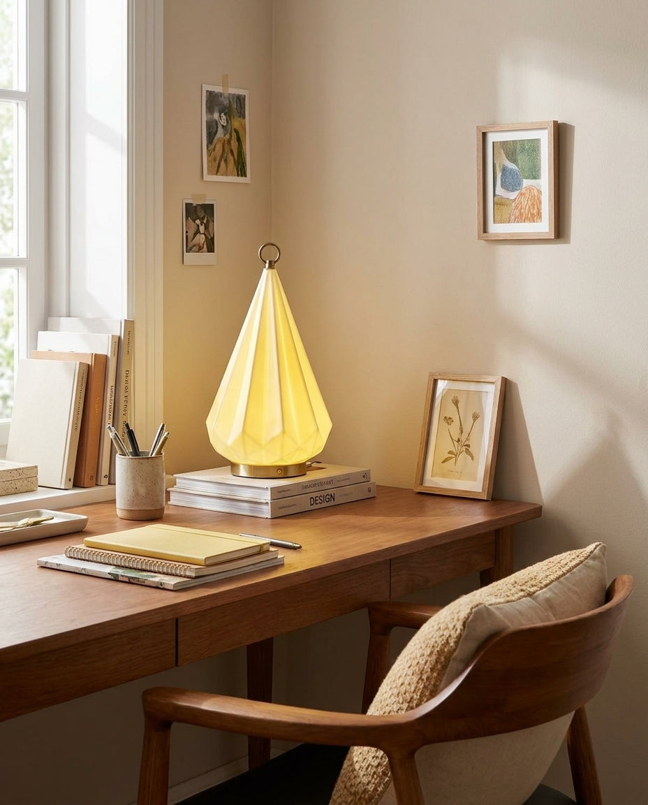 Hand-Thrown Ceramic craftsmanship detail on Citrayne Curated Hand-Thrown Ceramic Table Lamp