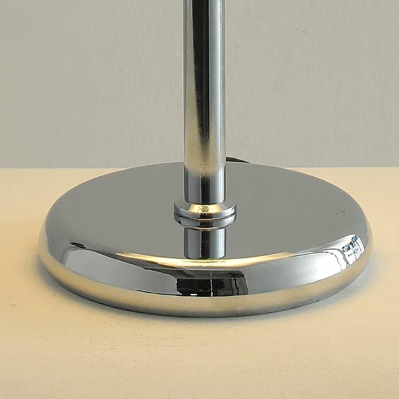 Cloquelle Curated Mouth-Blown Frosted Glass Tabl – full fixture elevation view