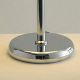 Cloquelle Curated Mouth-Blown Frosted Glass Tabl – full fixture elevation view