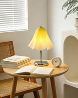 Cloquelle Curated Mouth-Blown Frosted Glass Tabl – dimensional scale reference