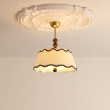 Cordelia Curated Solid Brass Flush Mount Ceiling – side angled contour profile