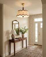 Solid Brass craftsmanship detail on Cordelia Curated Solid Brass Flush Mount Ceiling