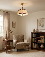 Cordelia Curated Solid Brass Flush Mount Ceiling – dimensional scale reference