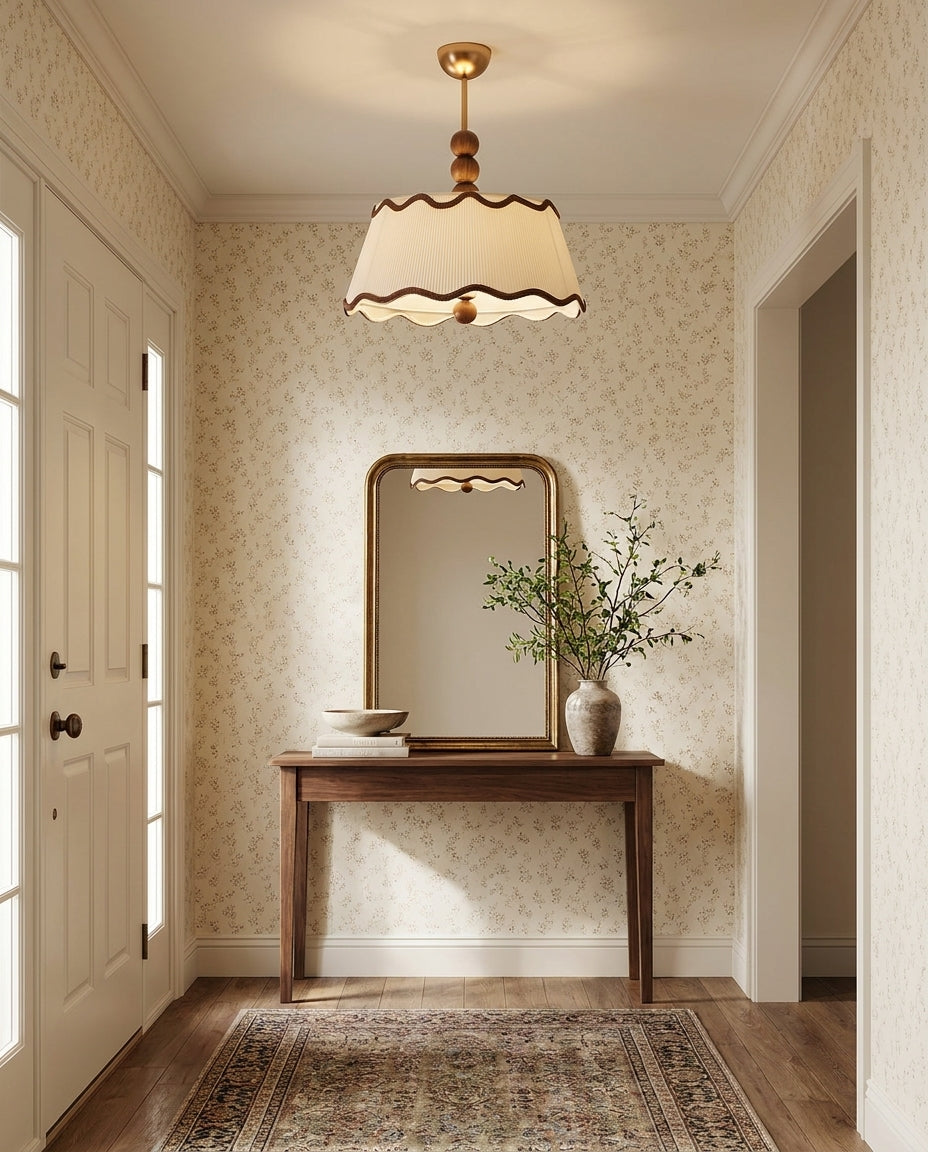 Cordelia Curated Solid Brass Flush Mount Ceiling – structural canopy joint detail