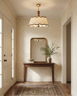 Cordelia Curated Solid Brass Flush Mount Ceiling – structural canopy joint detail