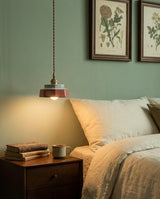 Cottara Curated Solid Brass Pendant Light installed in residential dining space