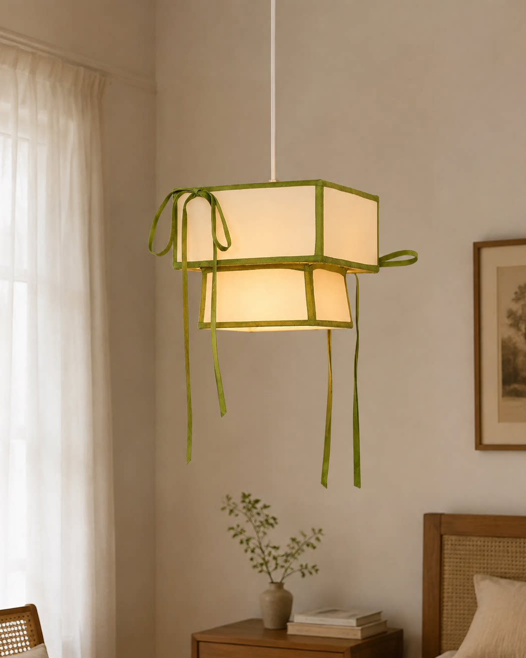 Cresswell Curated Finished Iron Pendant Light – dimensional scale reference