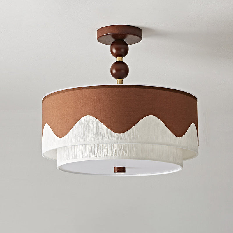 Crestwyn Curated Iron & Glass Flush Mount Ceilin – Dia 40cm x H 38cm  ∅ 15.7 x H 14.9 finish configuration