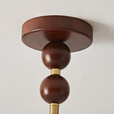 Crestwyn Curated Iron & Glass Flush Mount Ceilin – macro detail view #1