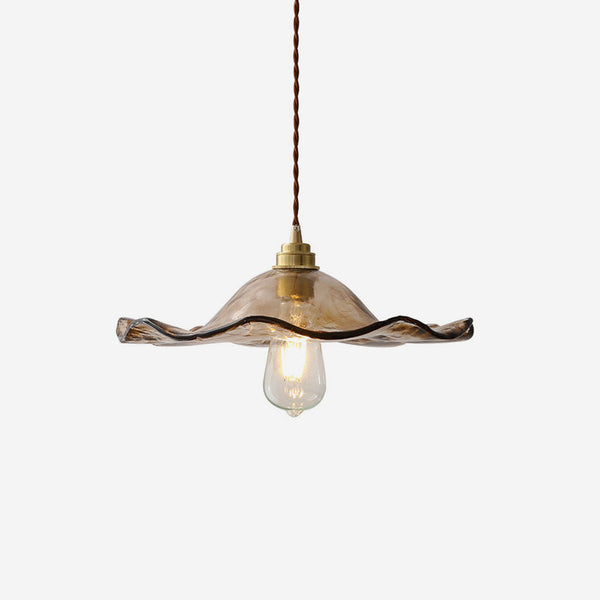 Cymara Curated Amber Art Glass Pendant Light