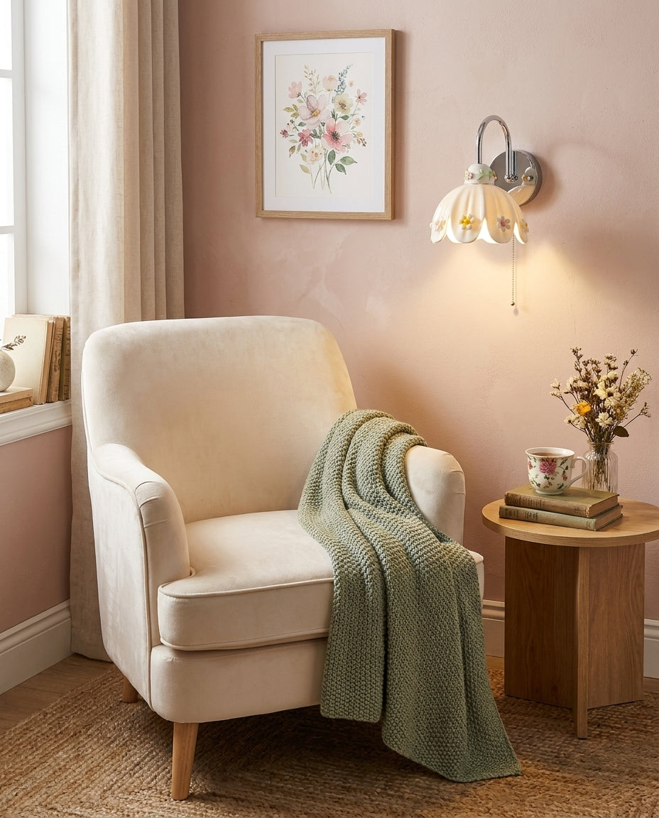 Daisette Curated Hand-Thrown Ceramic Wall Sconce – architectural ceiling profile