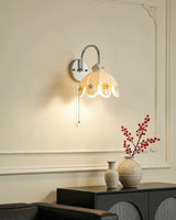 Daisette Curated Hand-Thrown Ceramic Wall Sconce – structural canopy joint detail