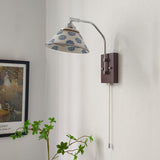 Delfryn Curated Solid Hardwood Wall Sconce – macro detail view