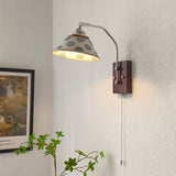 Solid Hardwood craftsmanship detail on Delfryn Curated Solid Hardwood Wall Sconce