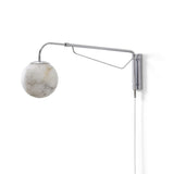 Dione  Alabaster Curated Alabaster Wall Sconce – L 7.1 x W 25.6 x H 9.1 finish configuration