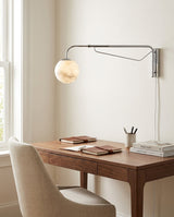 Dione  Alabaster Curated Alabaster Wall Sconce – architectural ceiling profile