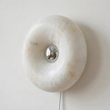 Donuts Alabaster Curated Alabaster Wall Sconce – Dia 30cm x H 10cm  ∅ 11.8 x H 3.9 finish configuration