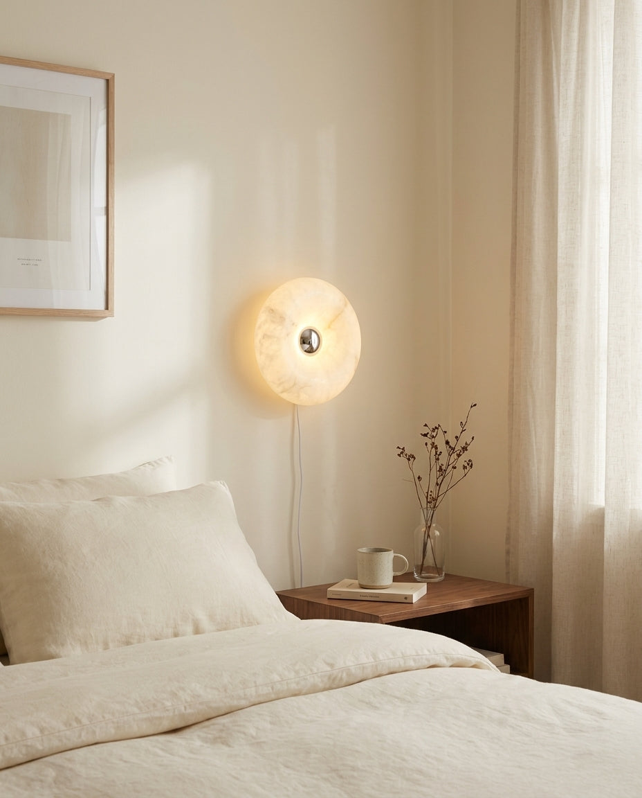 Donuts Alabaster Curated Alabaster Wall Sconce