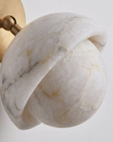 Eala Alabaster Curated Alabaster Wall Sconce – structural canopy joint detail