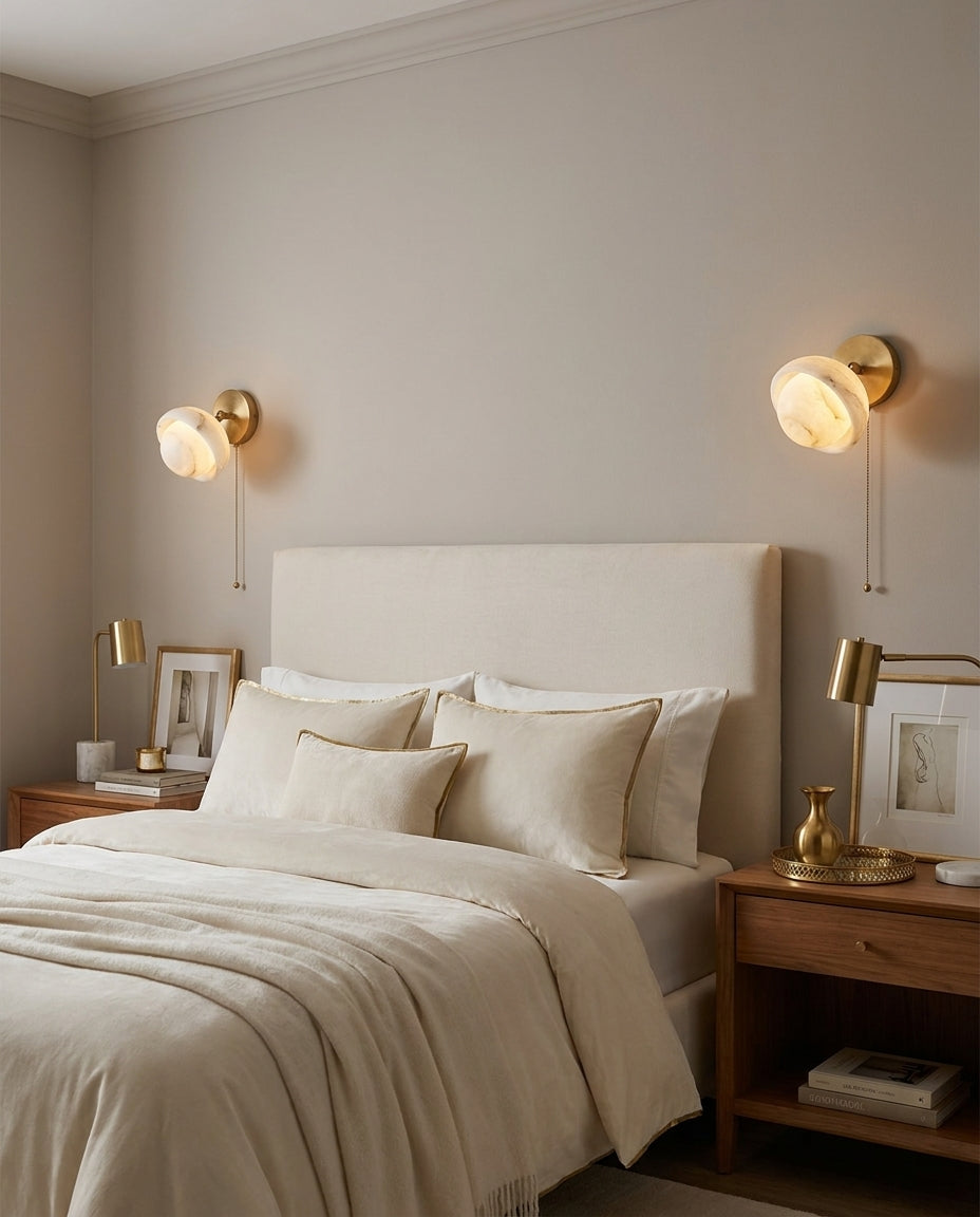 Eala Alabaster Curated Alabaster Wall Sconce – architectural ceiling profile