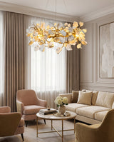 Elarwyn Curated Hand-Thrown Ceramic Chandelier – structural canopy joint detail