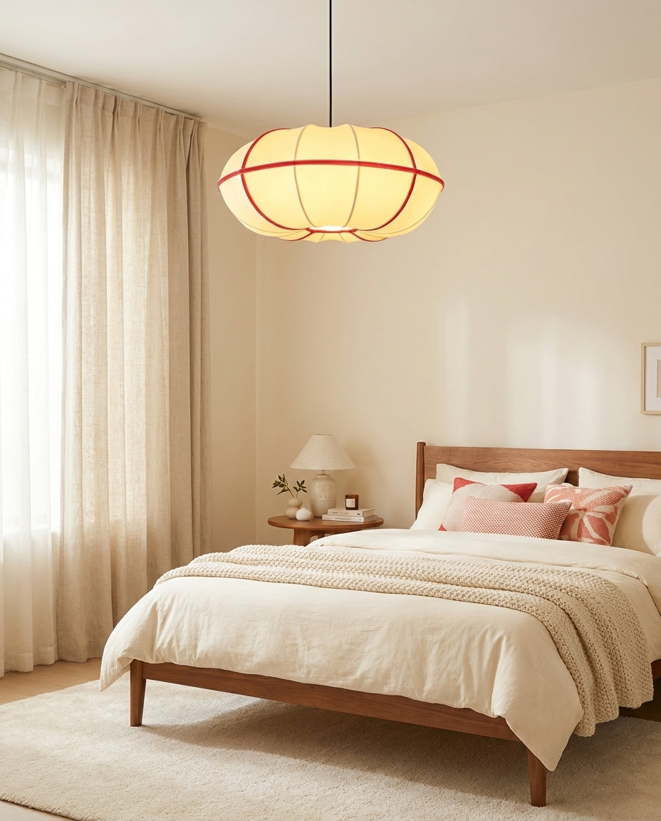 Elowra Curated Solid Brass Pendant Light – unlit natural material contrast