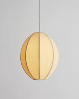 Elvara Curated Iron & Glass Pendant Light – side angled contour profile