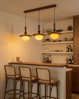 Elwood Curated Mouth-Blown Frosted Glass Pendant – handcrafted surface texture