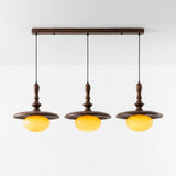 Elwood Curated Mouth-Blown Frosted Glass Pendant – unlit natural material contrast #1