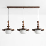 Elwood Curated Mouth-Blown Frosted Glass Pendant – 2 Heads L 88cm x H 150cm  L 35.4 x H 59 finish configuration #1