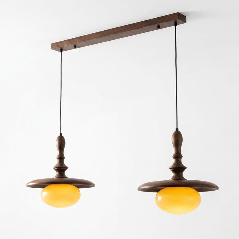 Elwood Curated Mouth-Blown Frosted Glass Pendant – 2 Heads L 88cm x H 150cm  L 35.4 x H 59 finish configuration