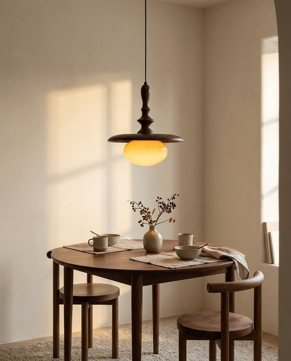Elwood Curated Mouth-Blown Frosted Glass Pendant