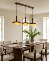 Elwood Curated Mouth-Blown Frosted Glass Pendant – structural canopy joint detail