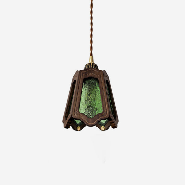 Emberfold Curated Mouth-Blown Frosted Glass Pend