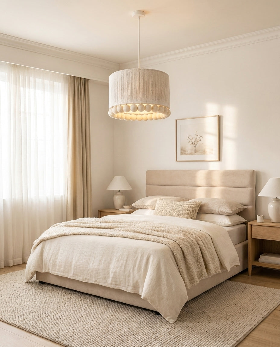 Fieldmere Curated Finished Iron Pendant Light – full fixture elevation view